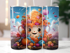 Kawaii Fall 3 Tumbler Wrap - CraftNest