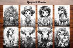 Kawaii Farming Coloring Books - CraftNest