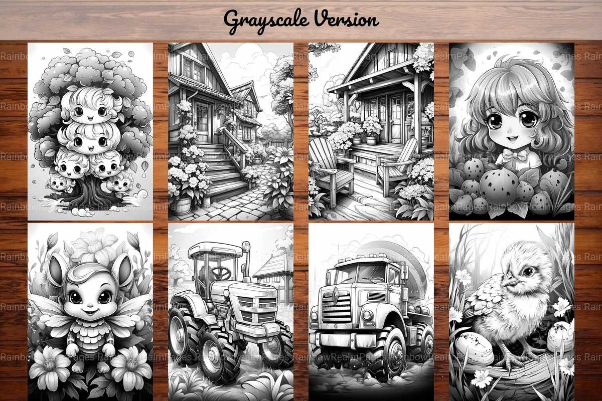 Kawaii Farming Coloring Books - CraftNest