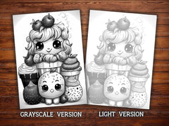 Kawaii Food Coloring Books - CraftNest