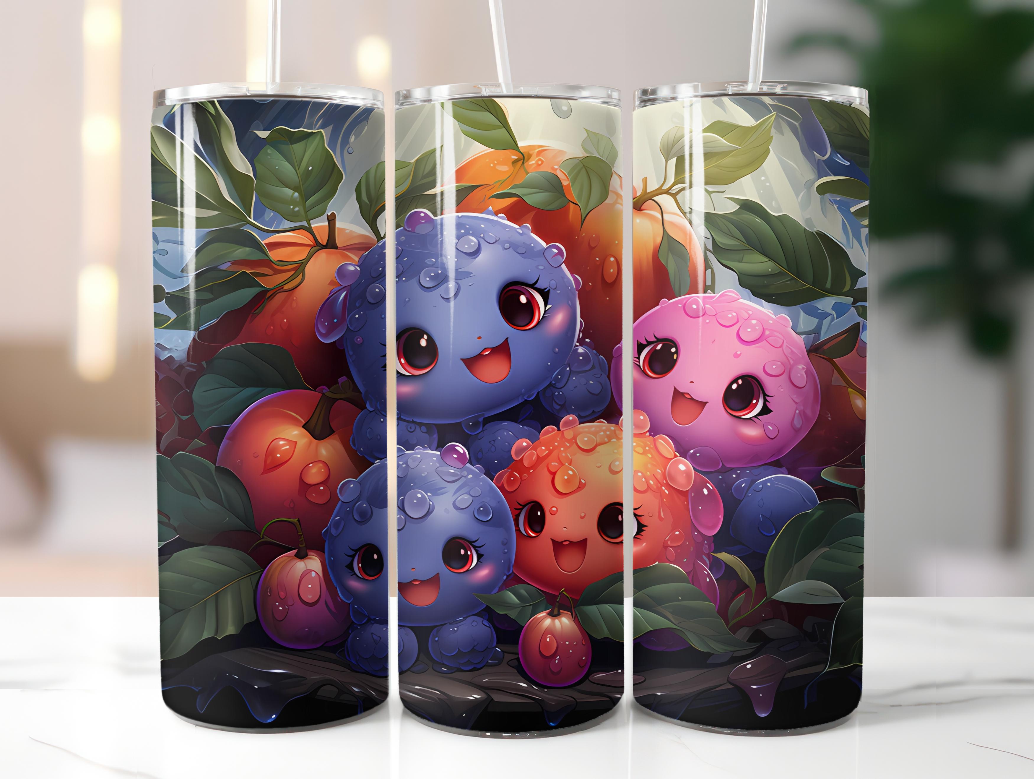 Kawaii Fruits 2 Tumbler Wrap - CraftNest