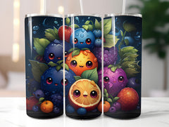 Kawaii Fruits 3 Tumbler Wrap - CraftNest