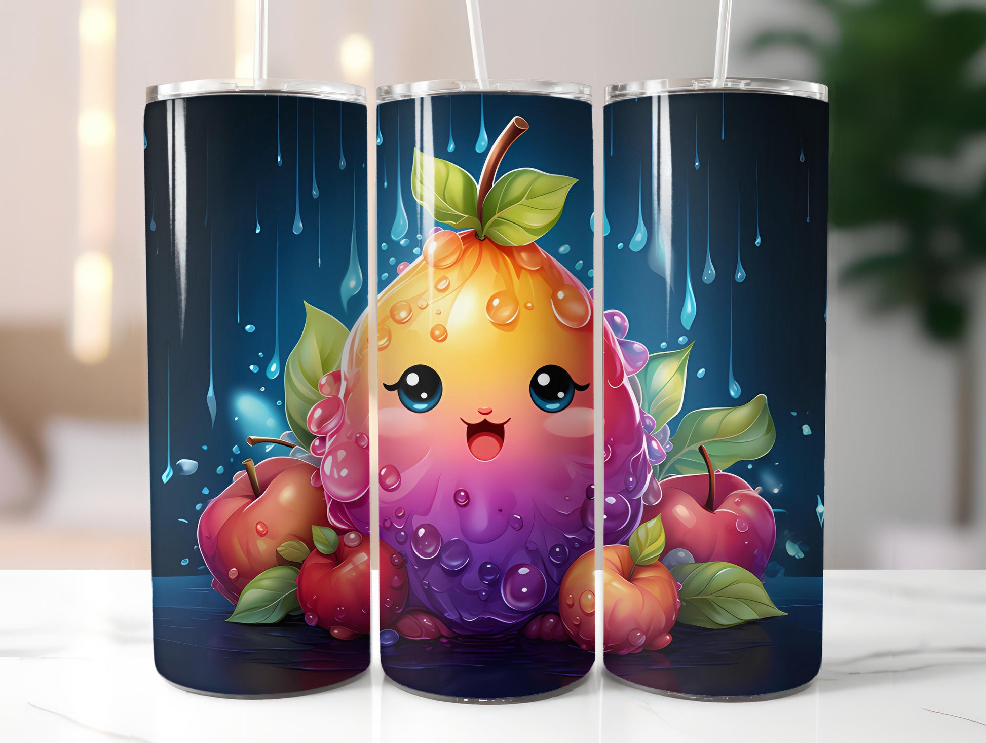 Kawaii Fruits 4 Tumbler Wrap - CraftNest