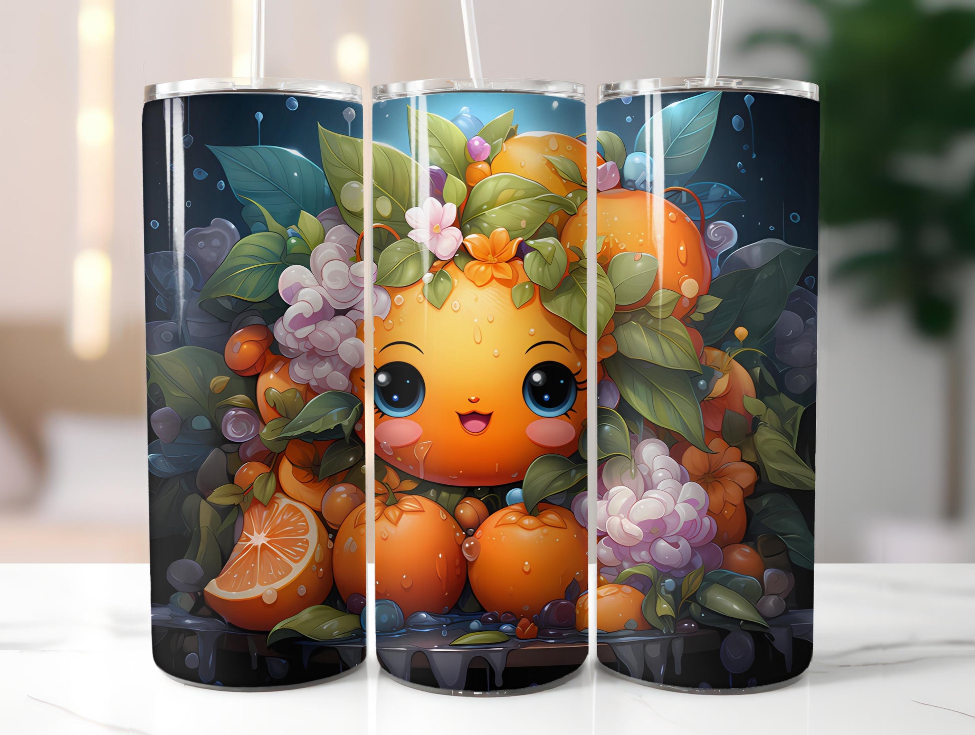 Kawaii Fruits 3 Tumbler Wrap - CraftNest