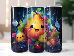 Kawaii Fruits 3 Tumbler Wrap - CraftNest