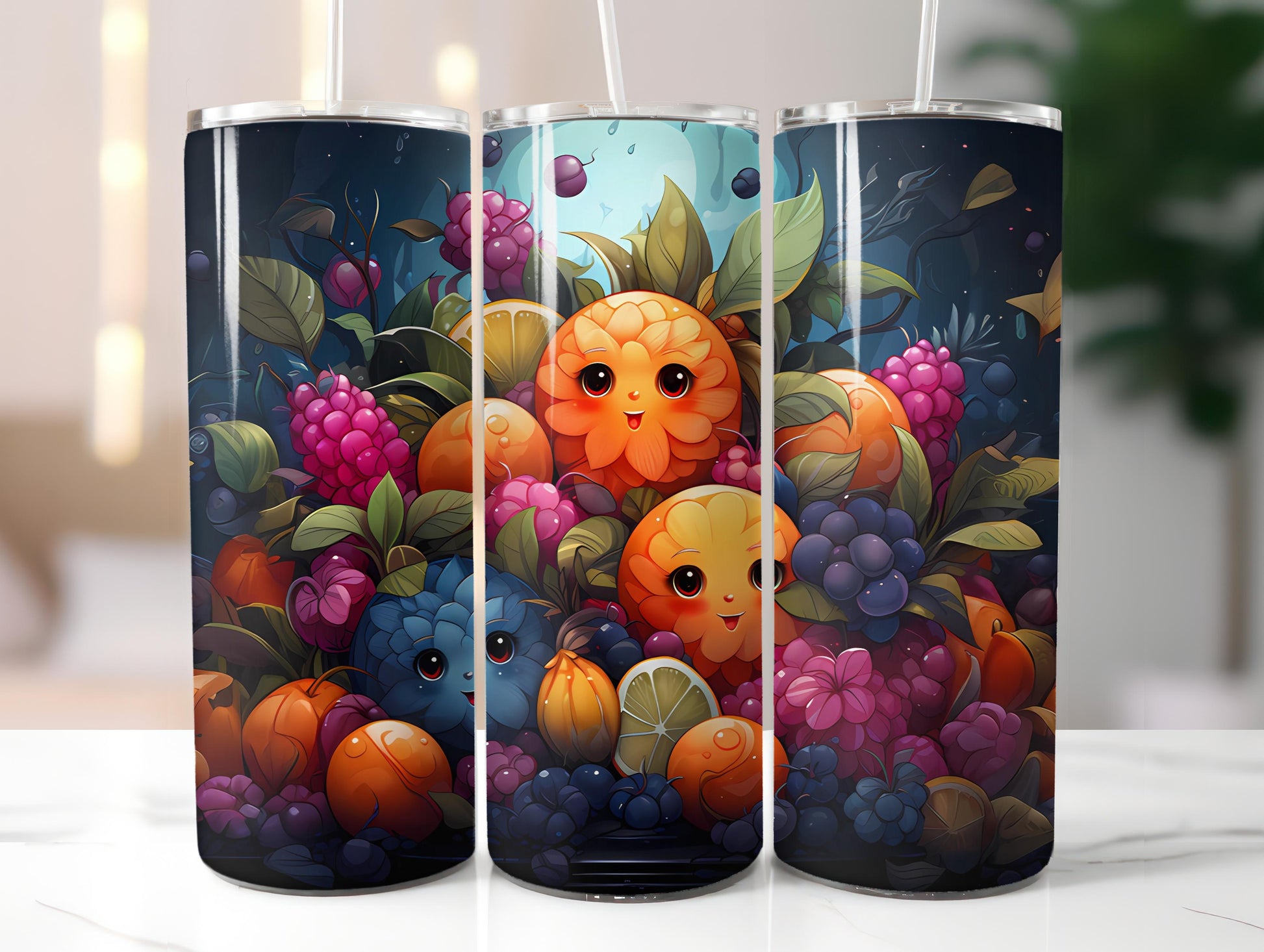 Kawaii Fruits 2 Tumbler Wrap - CraftNest