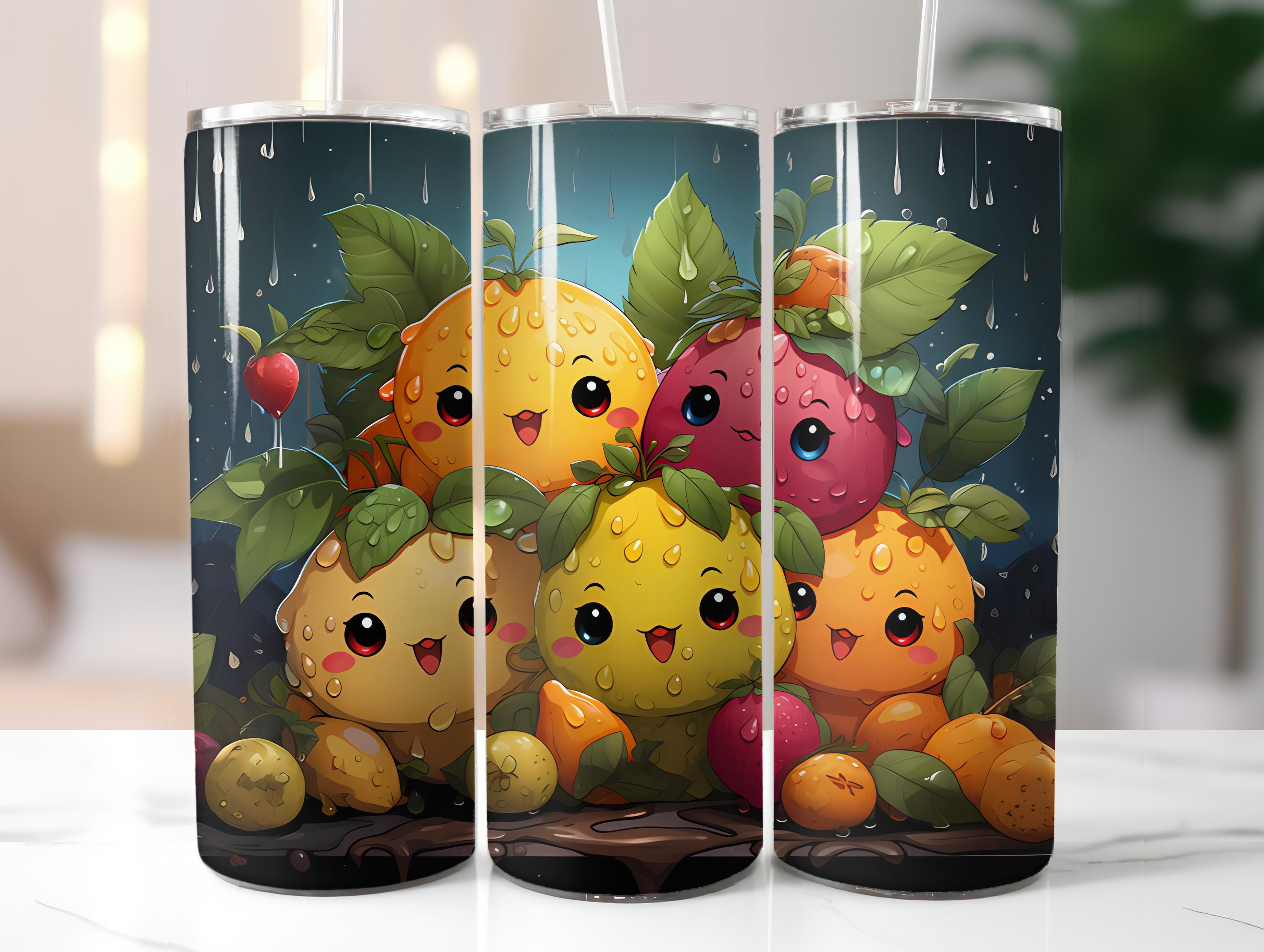 Kawaii Fruits 2 Tumbler Wrap - CraftNest