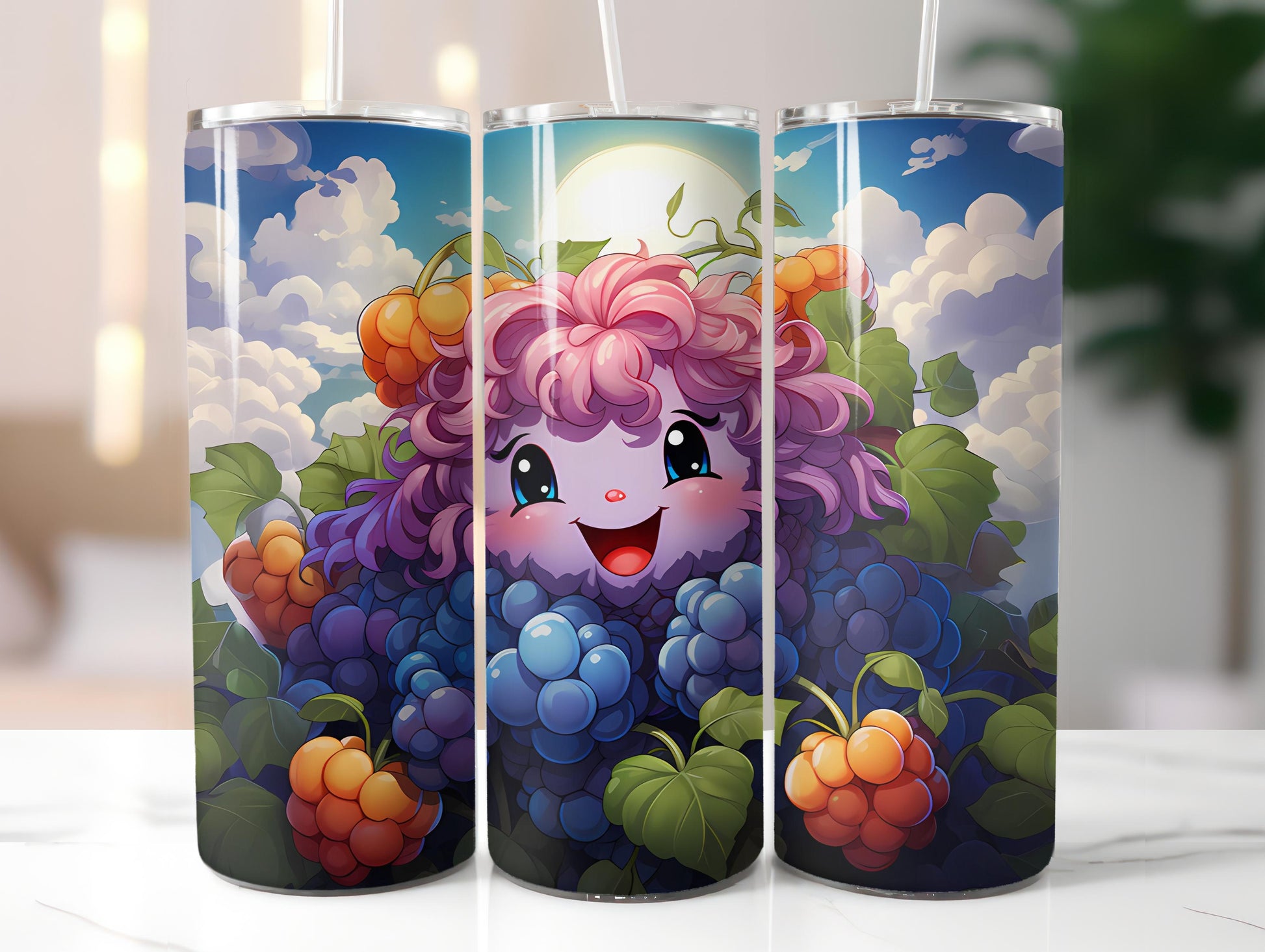 Kawaii Fruits 4 Tumbler Wrap - CraftNest