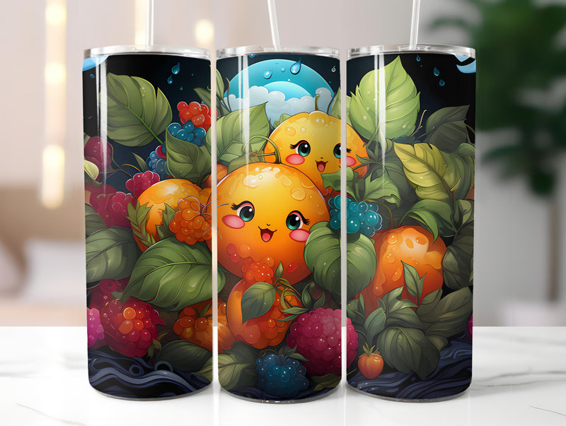 Kawaii Fruits 4 Tumbler Wrap - CraftNest