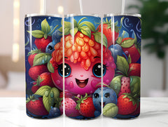 Kawaii Fruits 3 Tumbler Wrap - CraftNest