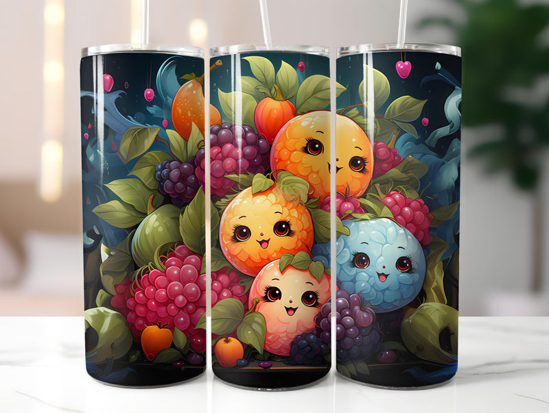 Kawaii Fruits 4 Tumbler Wrap - CraftNest