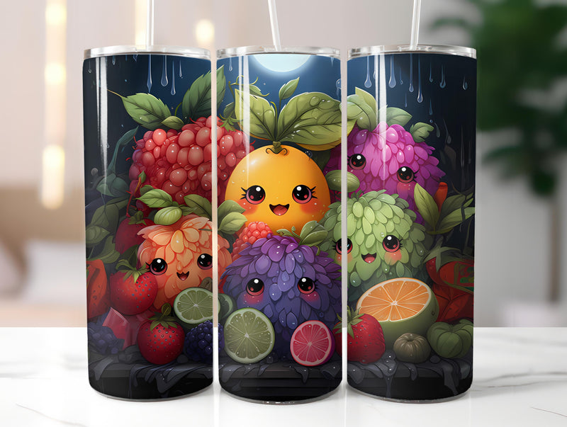 Kawaii Fruits 1 Tumbler Wrap - CraftNest