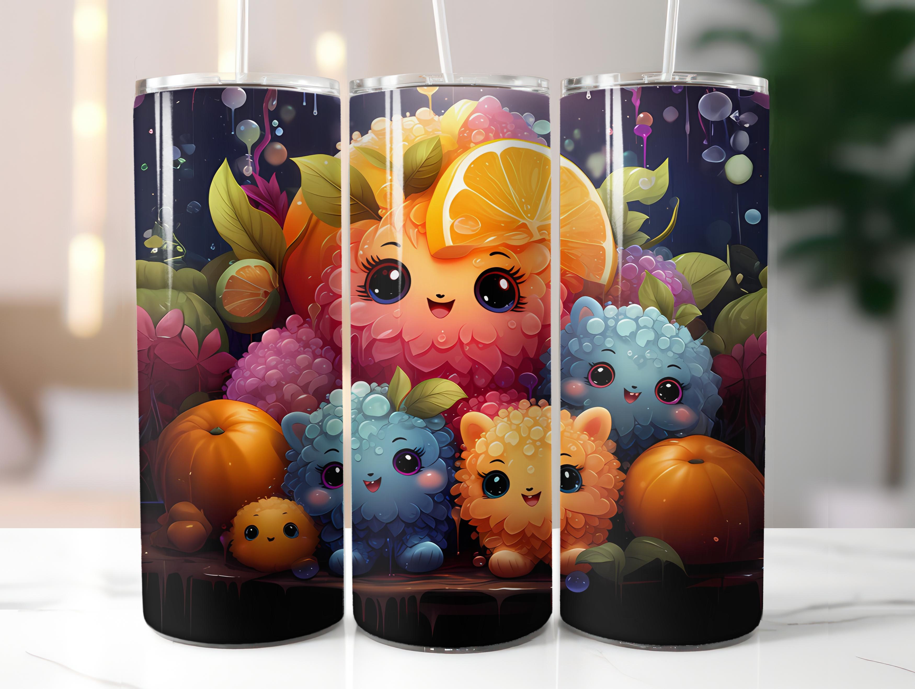 Kawaii Fruits 3 Tumbler Wrap - CraftNest