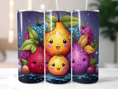 Kawaii Fruits 4 Tumbler Wrap - CraftNest