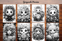 Kawaii Garden Coloring Books - CraftNest