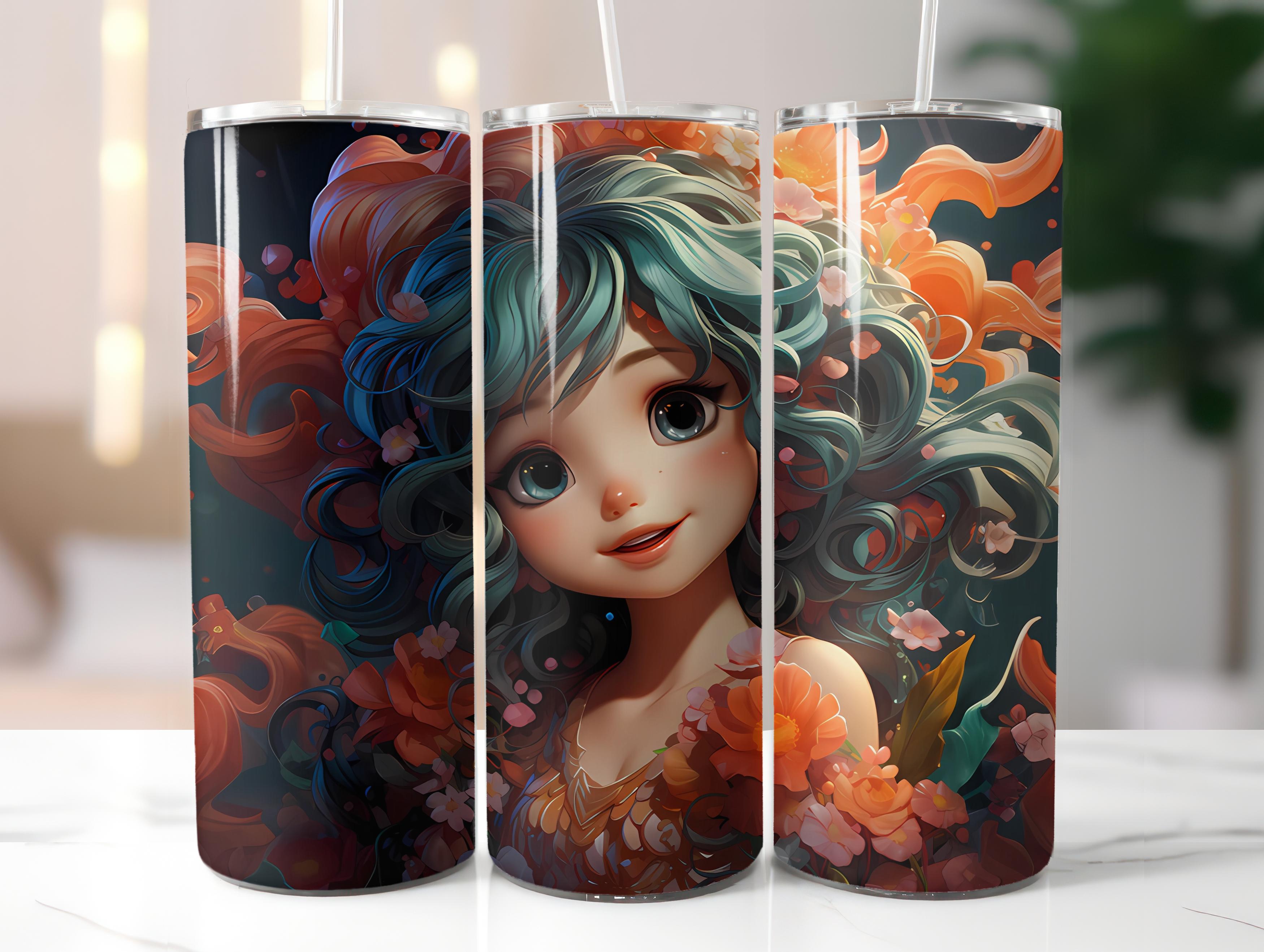 Kawaii Mermaids 1 Tumbler Wrap - CraftNest