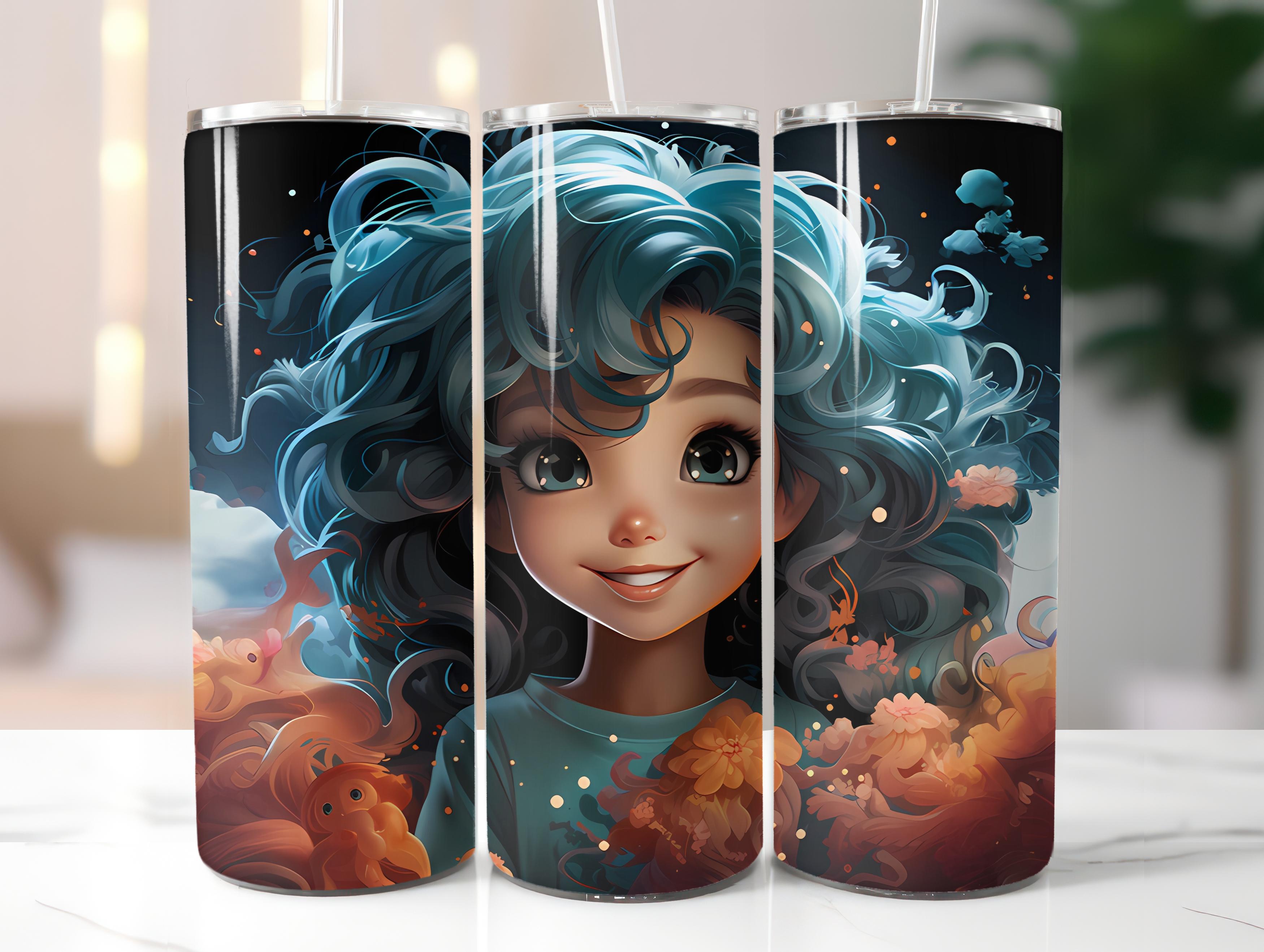 Kawaii Mermaids 2 Tumbler Wrap - CraftNest