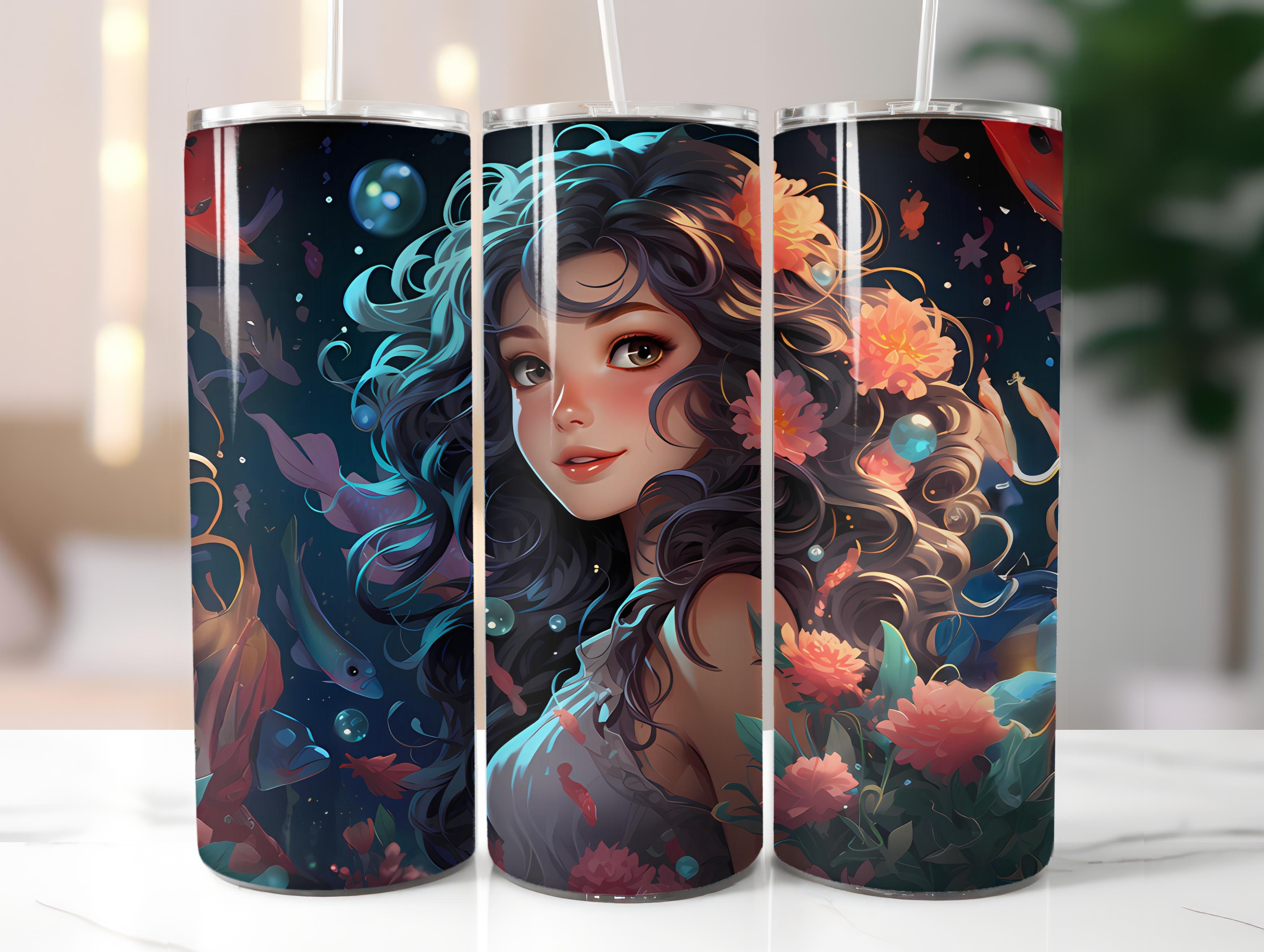 Kawaii Mermaids 2 Tumbler Wrap - CraftNest