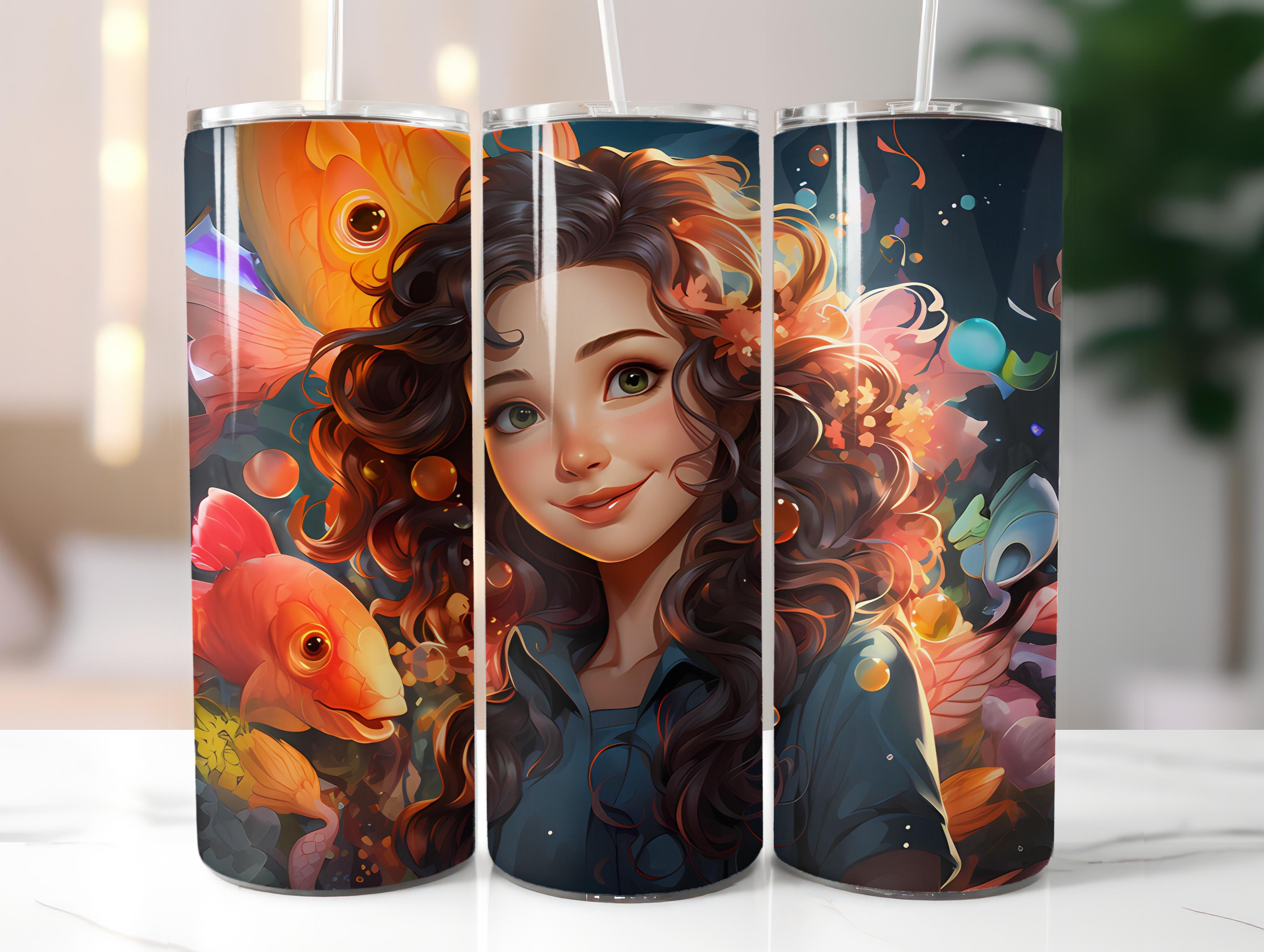 Kawaii Mermaids 1 Tumbler Wrap - CraftNest