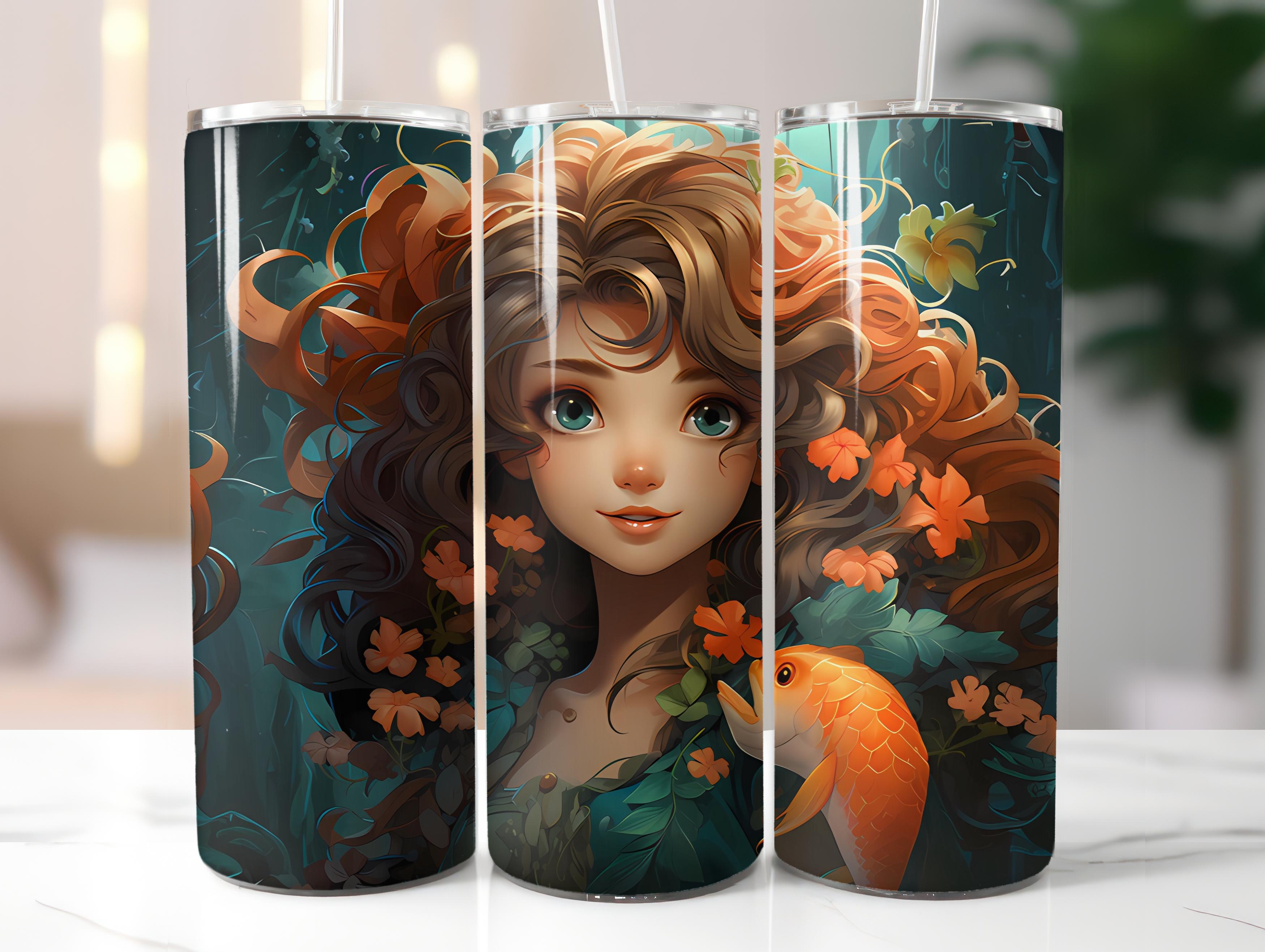 Kawaii Mermaids 1 Tumbler Wrap - CraftNest