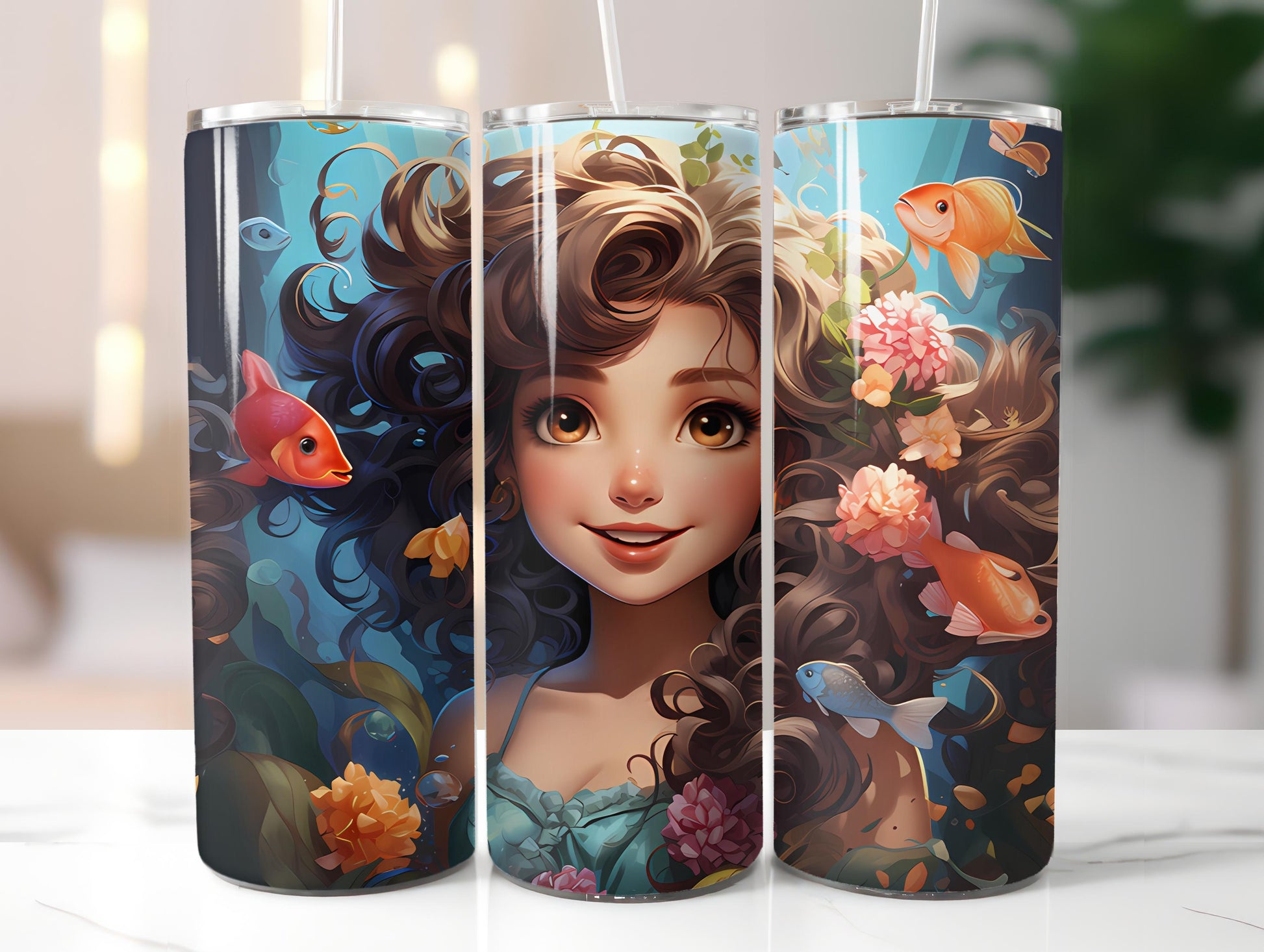 Kawaii Mermaids 1 Tumbler Wrap - CraftNest