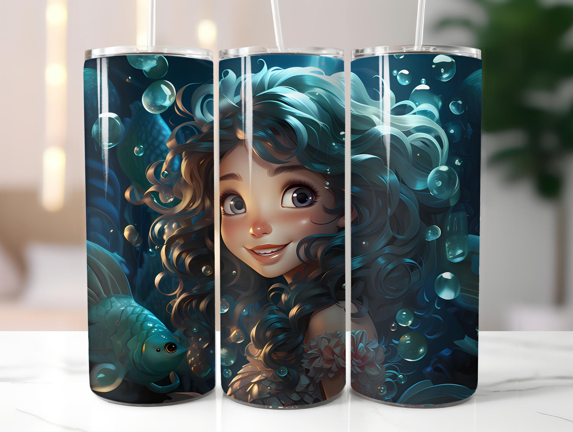 Kawaii Mermaids 1 Tumbler Wrap - CraftNest