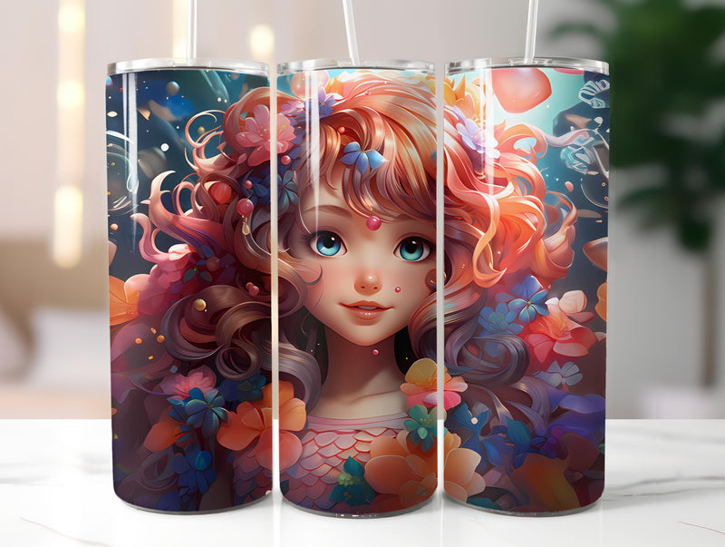 Kawaii Mermaids 2 Tumbler Wrap - CraftNest