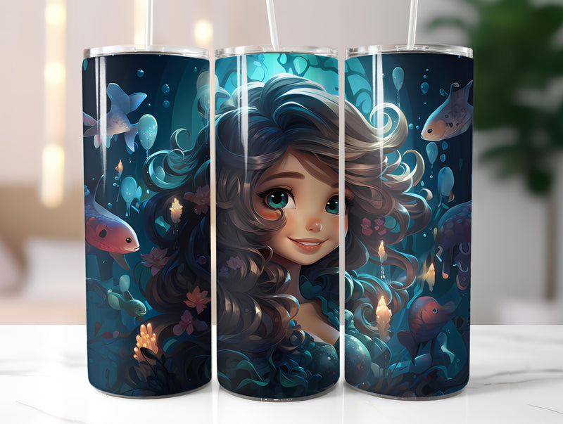 Kawaii Mermaids 1 Tumbler Wrap - CraftNest