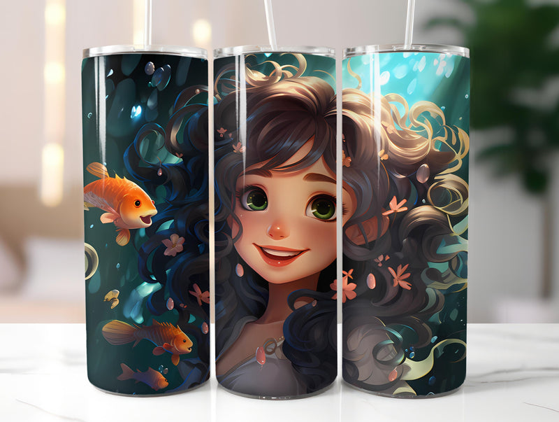 Kawaii Mermaids 1 Tumbler Wrap - CraftNest