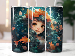 Kawaii Mermaids 2 Tumbler Wrap - CraftNest