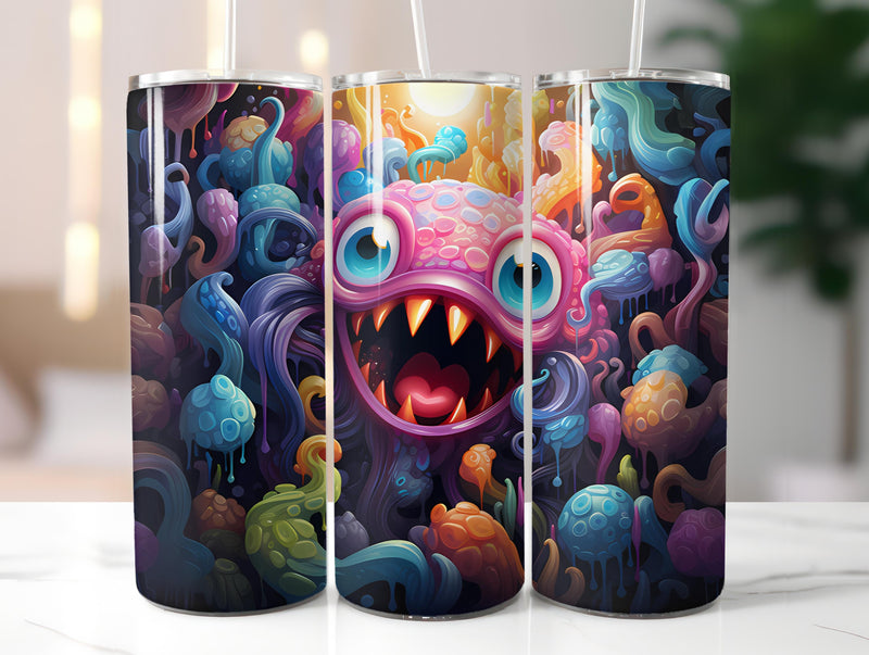 Kawaii Monsters 1 Tumbler Wrap - CraftNest