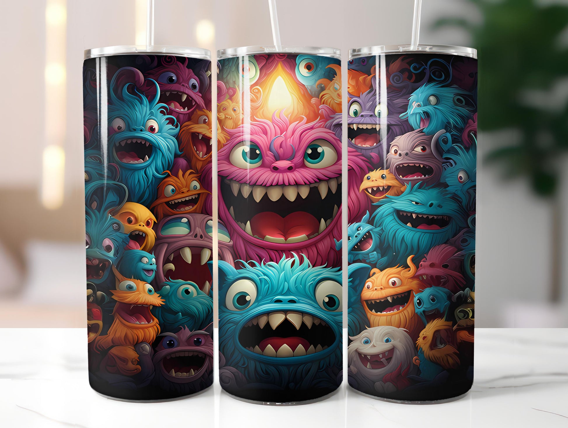 Kawaii Monsters 2 Tumbler Wrap - CraftNest