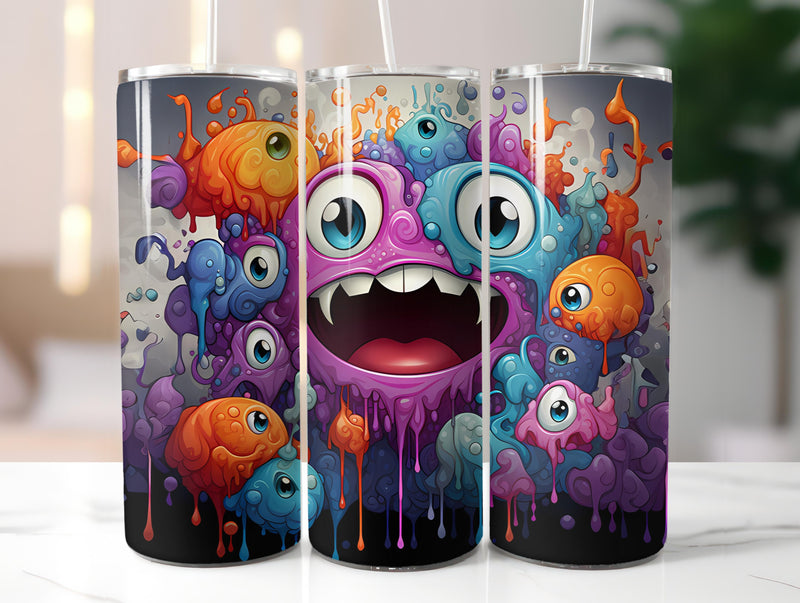 Kawaii Monsters 2 Tumbler Wrap - CraftNest