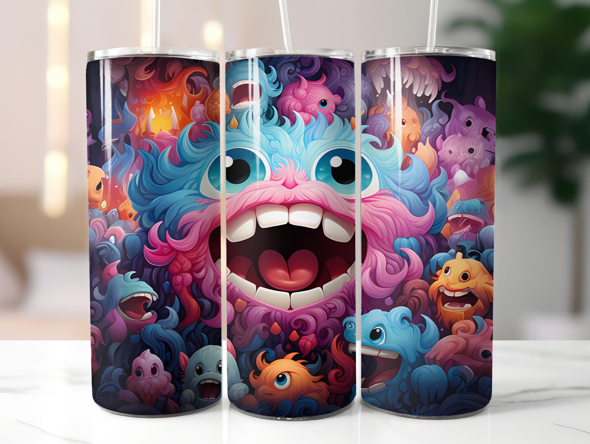 Kawaii Monsters 1 Tumbler Wrap - CraftNest