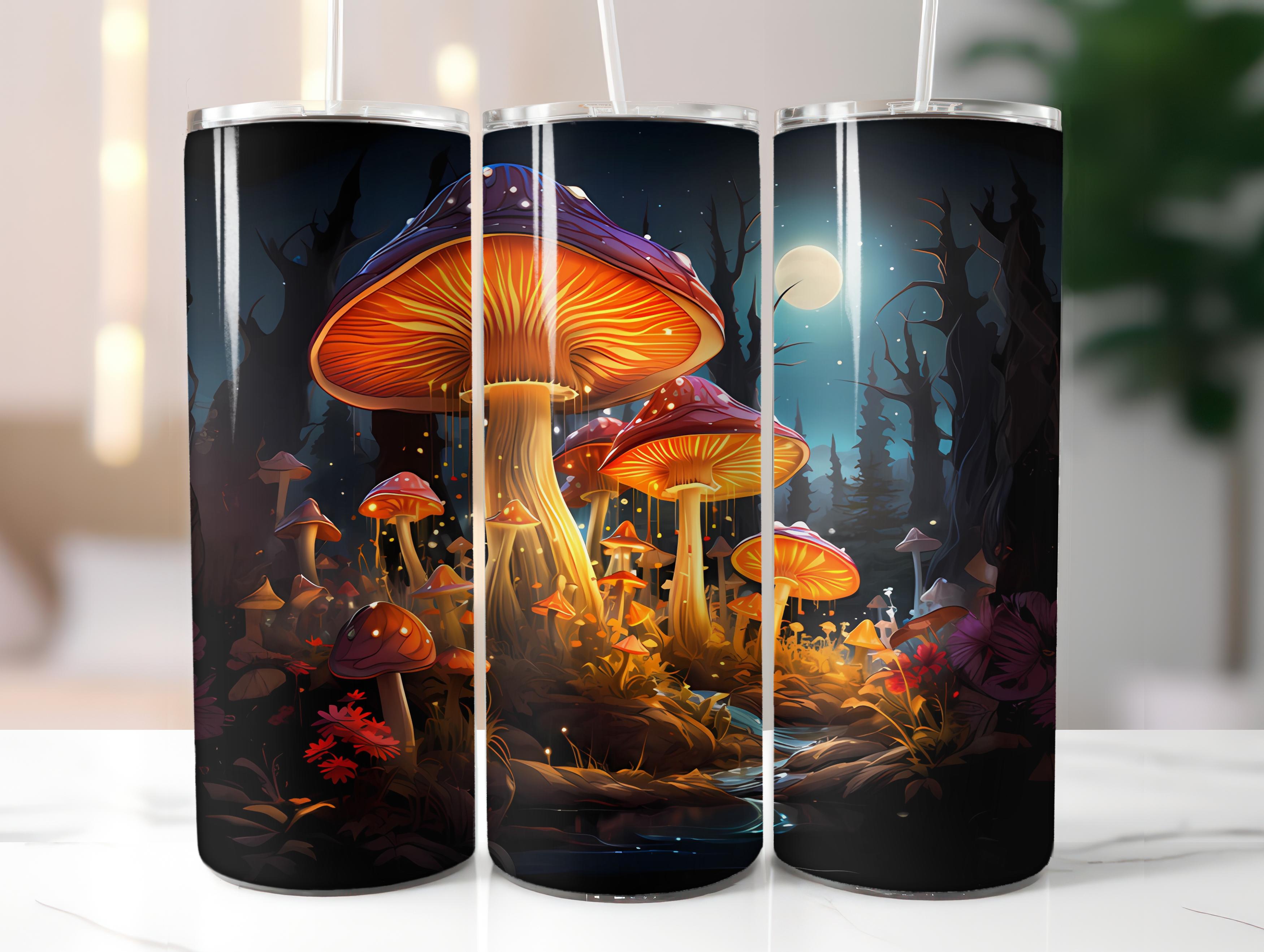 Kawaii Mushrooms 3 Tumbler Wrap - CraftNest