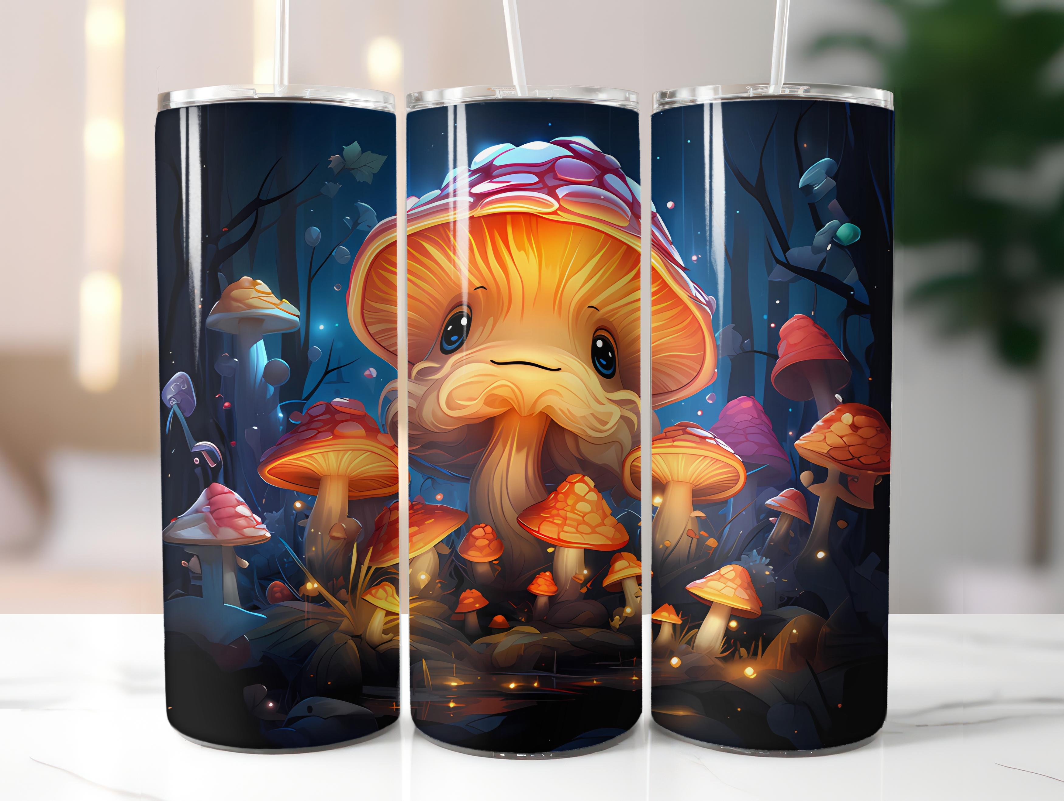 Kawaii Mushrooms 1 Tumbler Wrap - CraftNest