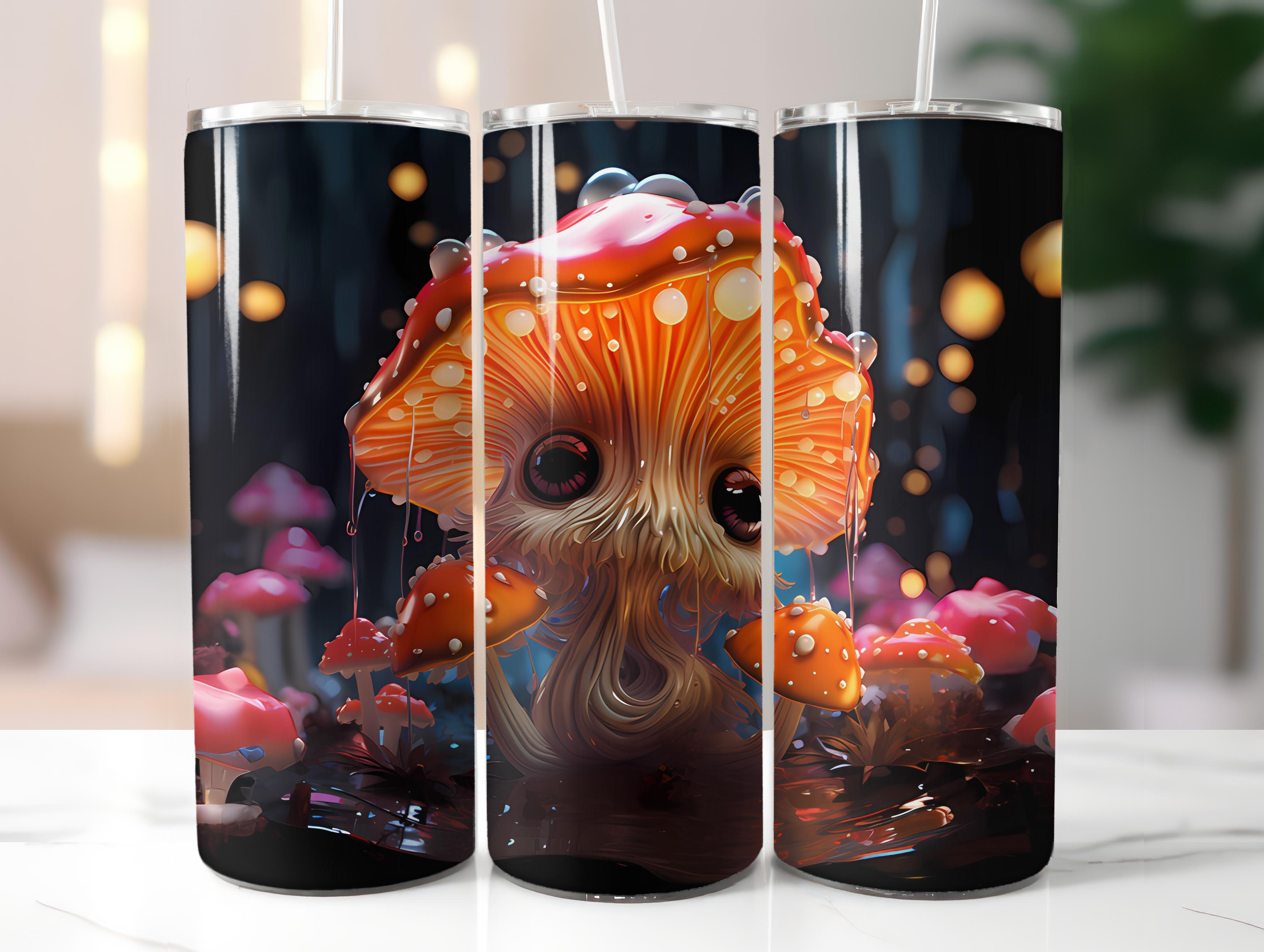 Kawaii Mushrooms 1 Tumbler Wrap - CraftNest