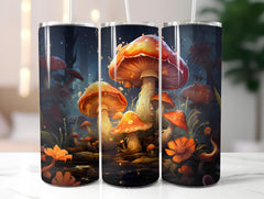 Kawaii Mushrooms 2 Tumbler Wrap - CraftNest