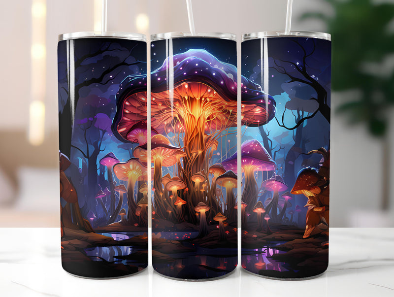 Kawaii Mushrooms 1 Tumbler Wrap - CraftNest