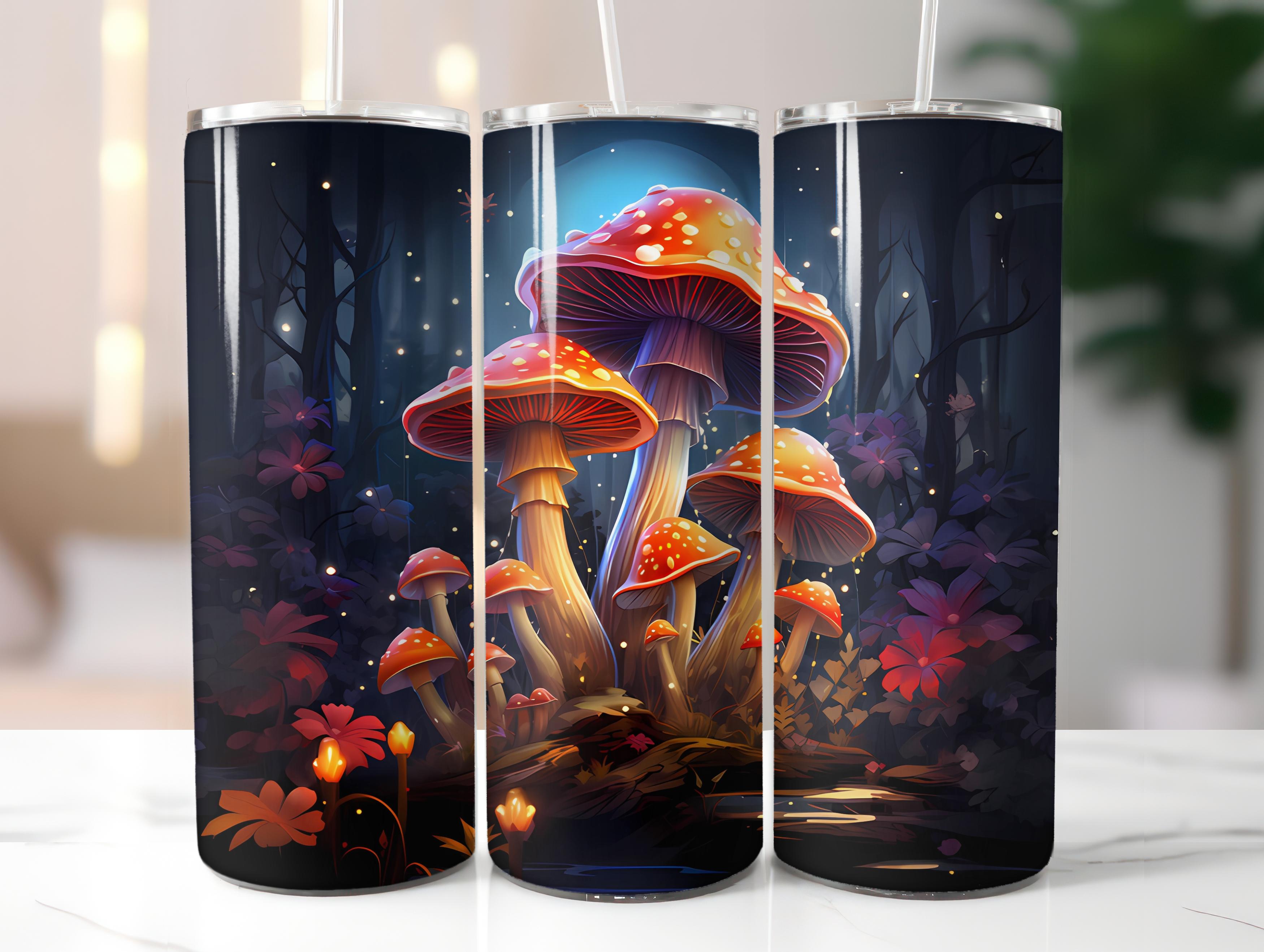 Kawaii Mushrooms 2 Tumbler Wrap - CraftNest