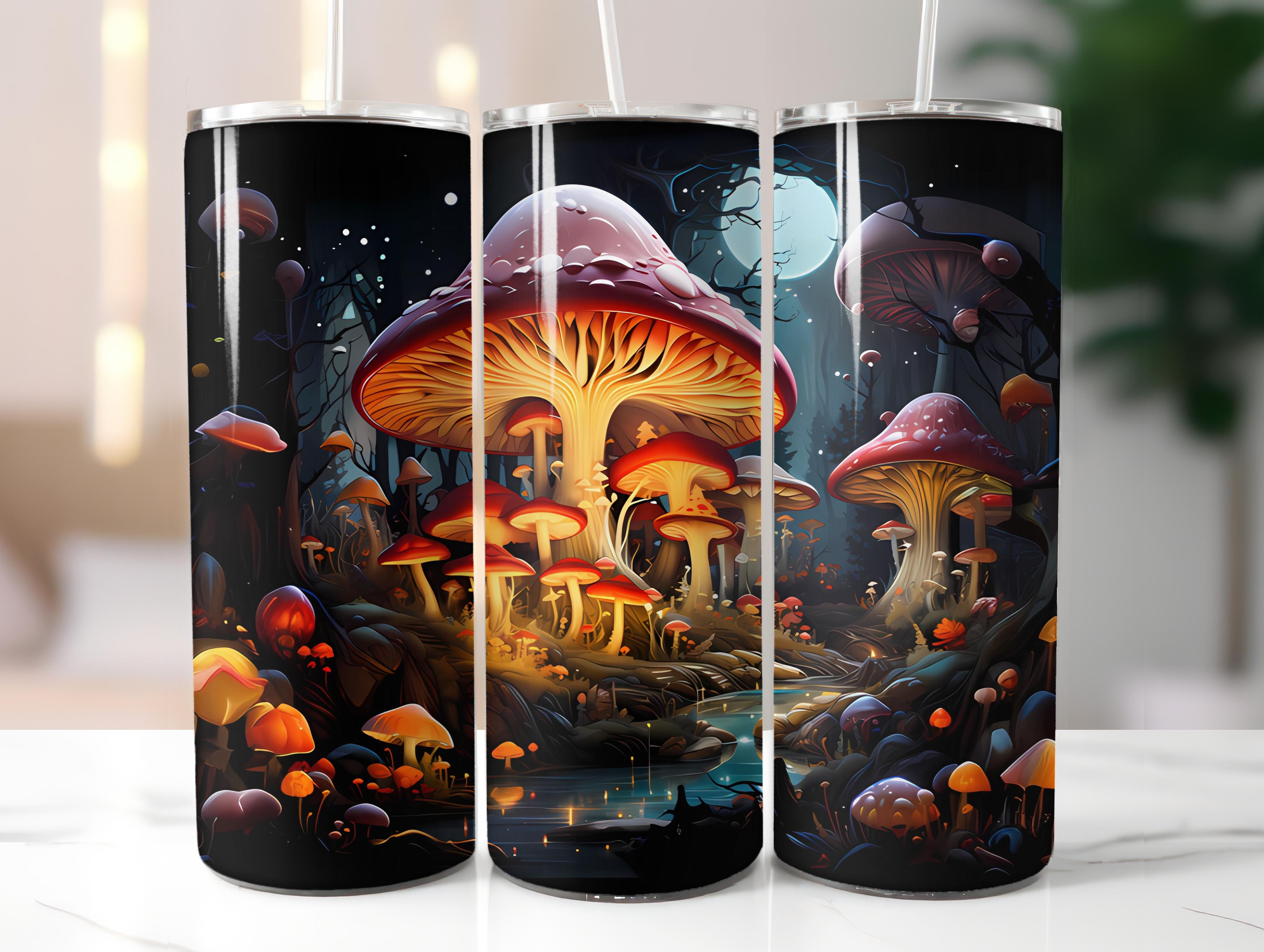 Kawaii Mushrooms 3 Tumbler Wrap - CraftNest