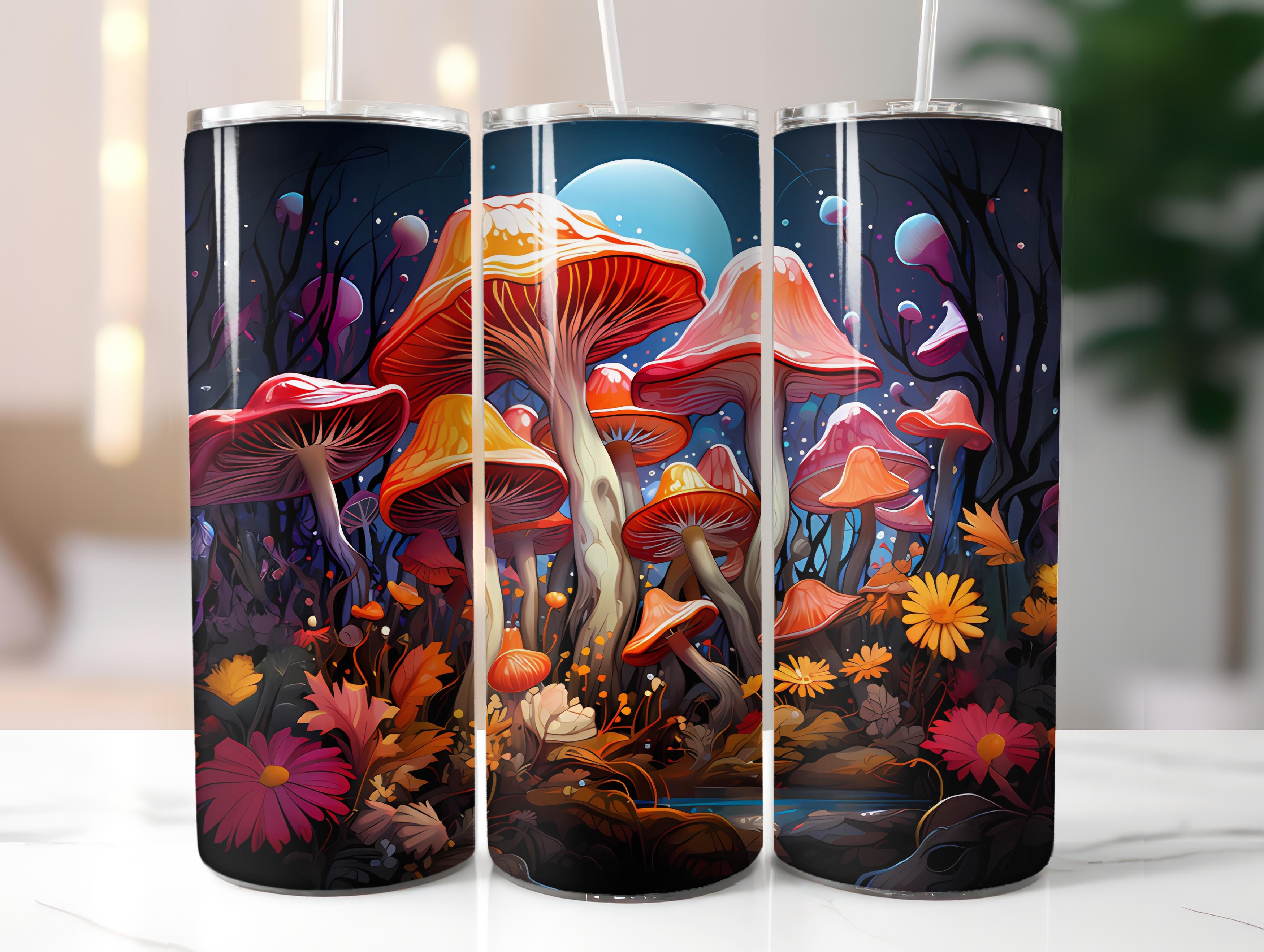 Kawaii Mushrooms 2 Tumbler Wrap - CraftNest