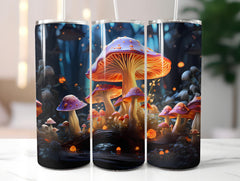 Kawaii Mushrooms 4 Tumbler Wrap - CraftNest