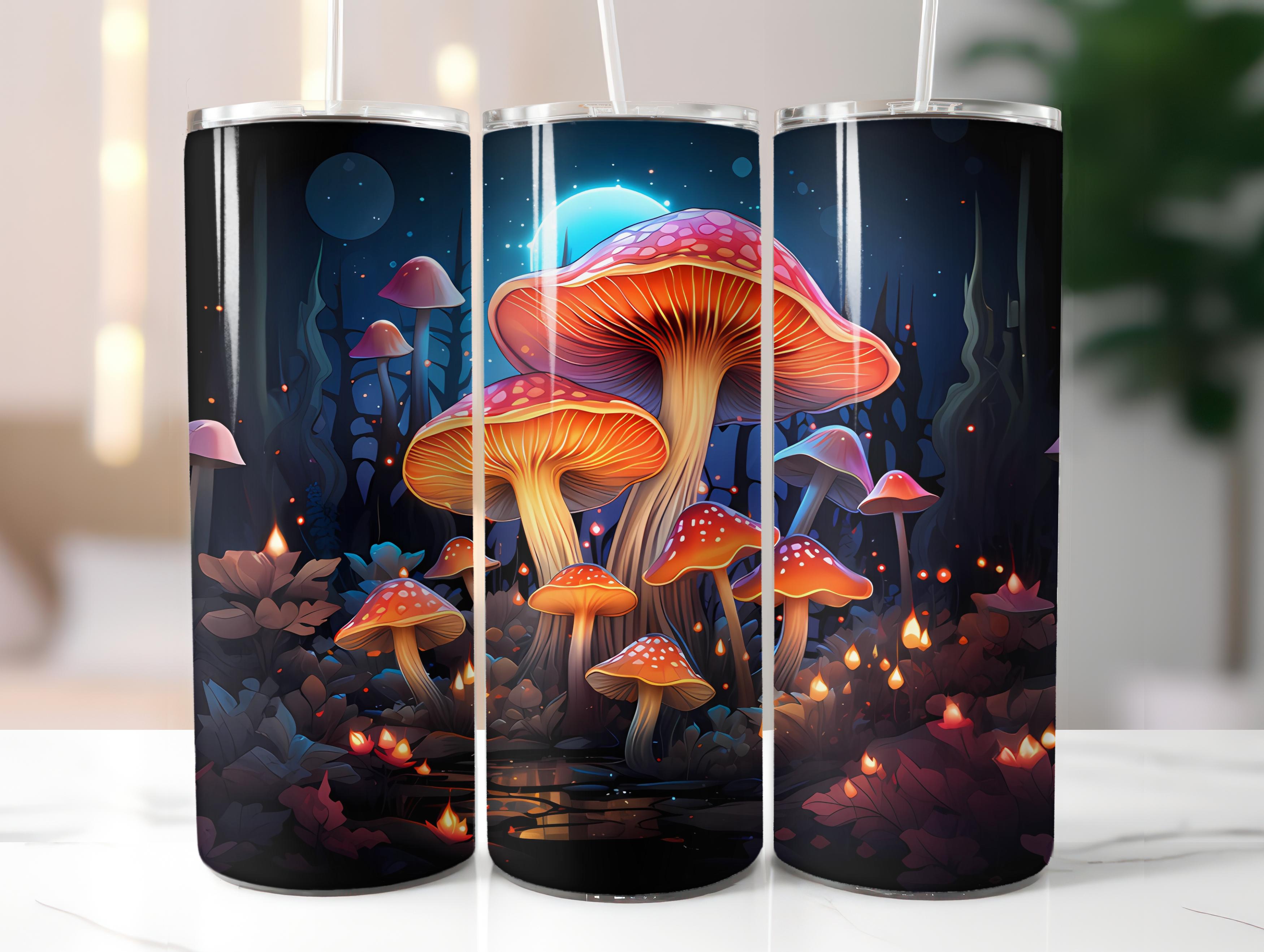 Kawaii Mushrooms 3 Tumbler Wrap - CraftNest