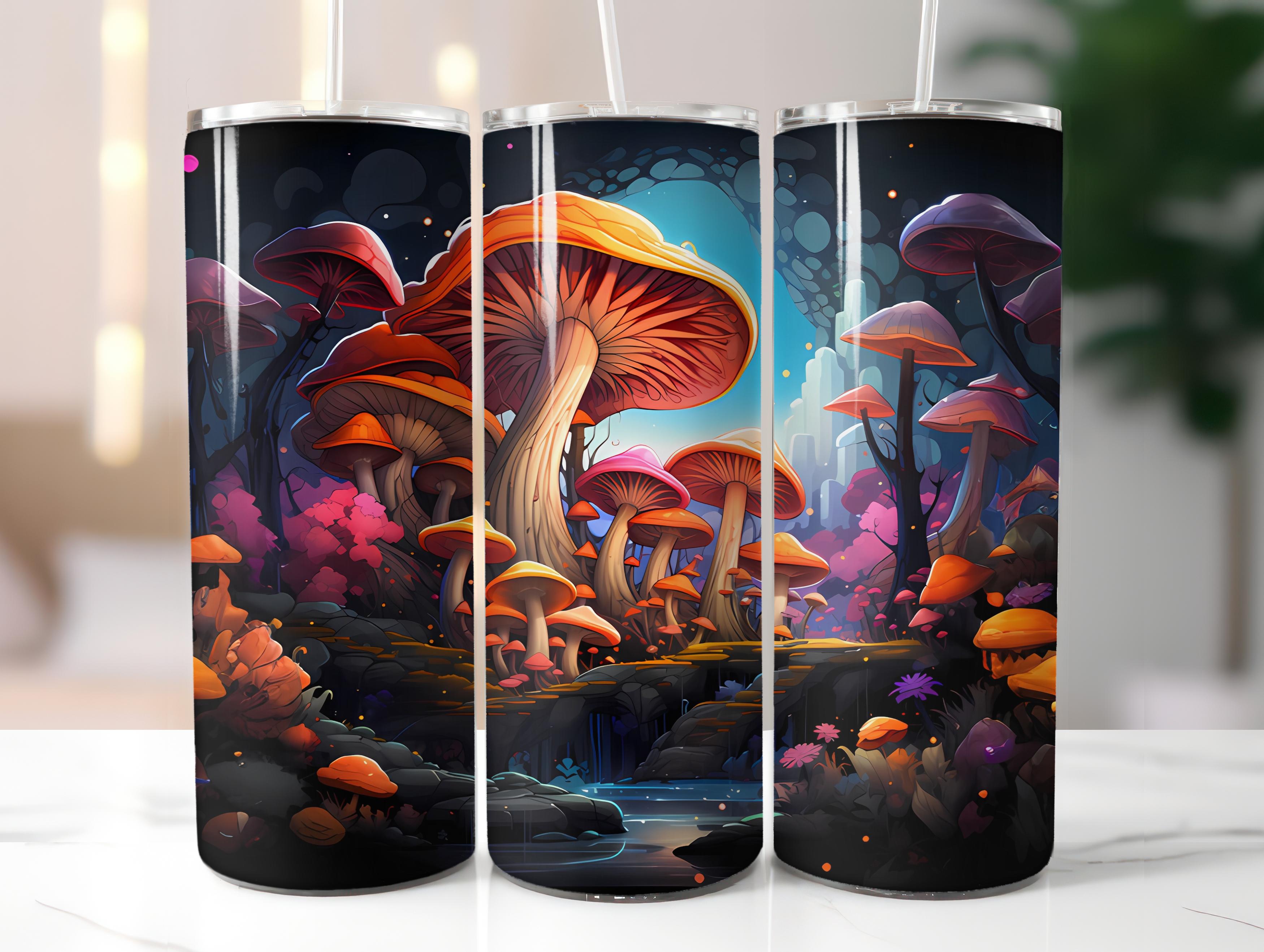 Kawaii Mushrooms 1 Tumbler Wrap - CraftNest