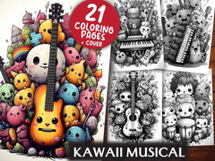 Kawaii Musical Coloring Books - CraftNest