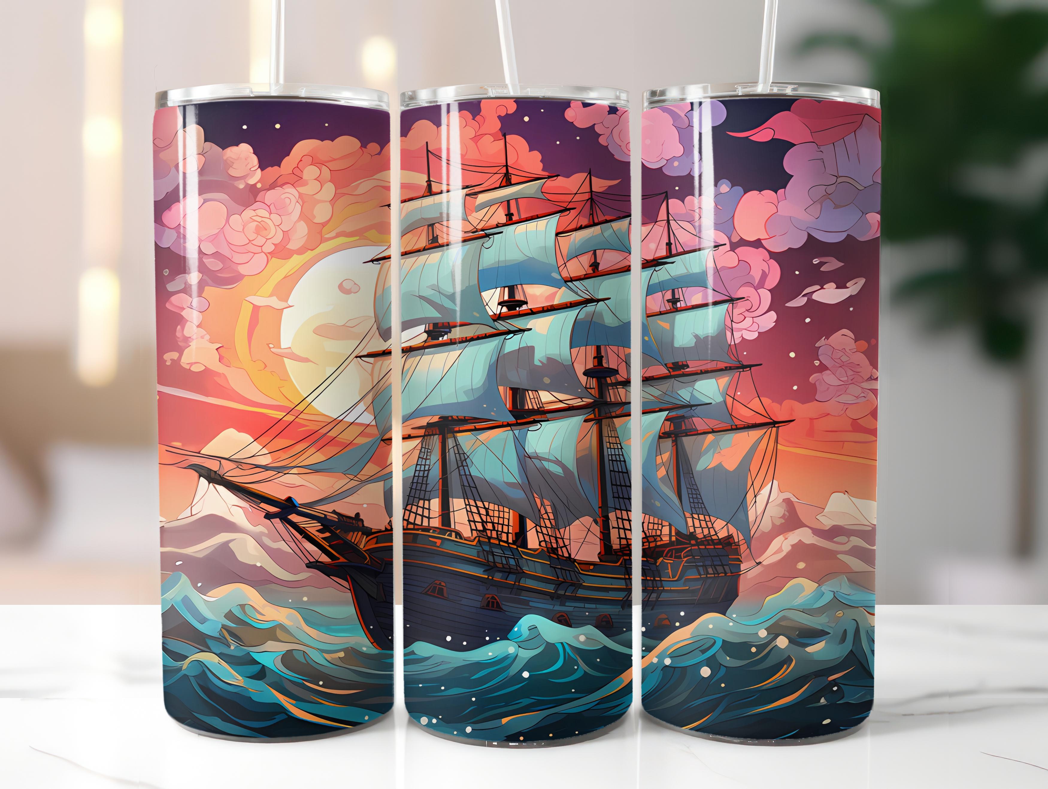 Kawaii Pirates 3 Tumbler Wrap - CraftNest