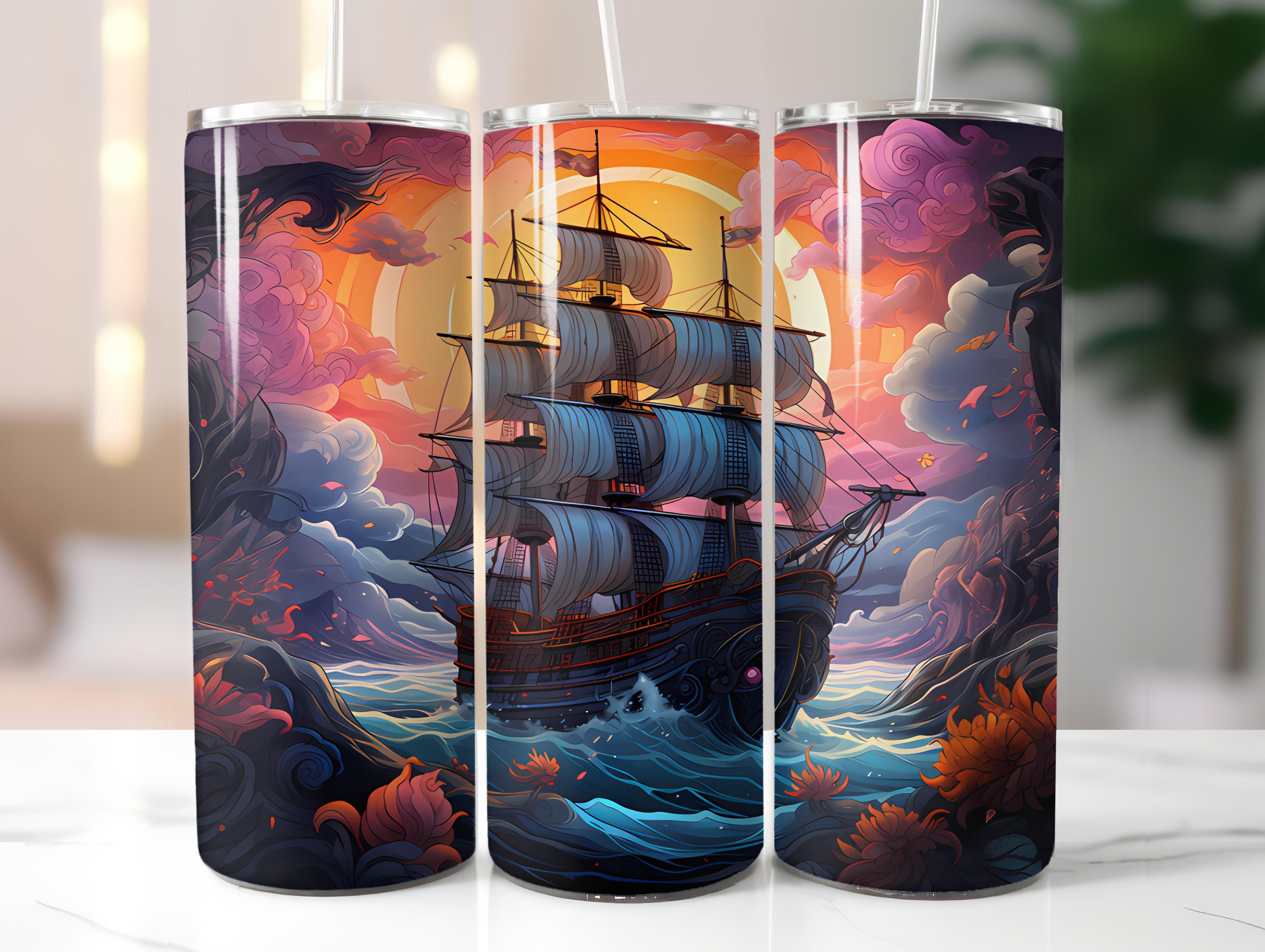 Kawaii Pirates 3 Tumbler Wrap - CraftNest