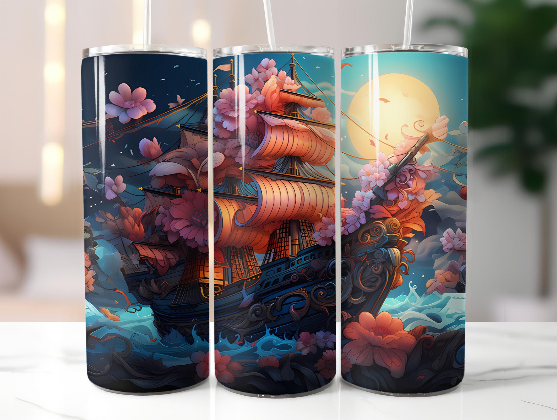 Kawaii Pirates 2 Tumbler Wrap - CraftNest