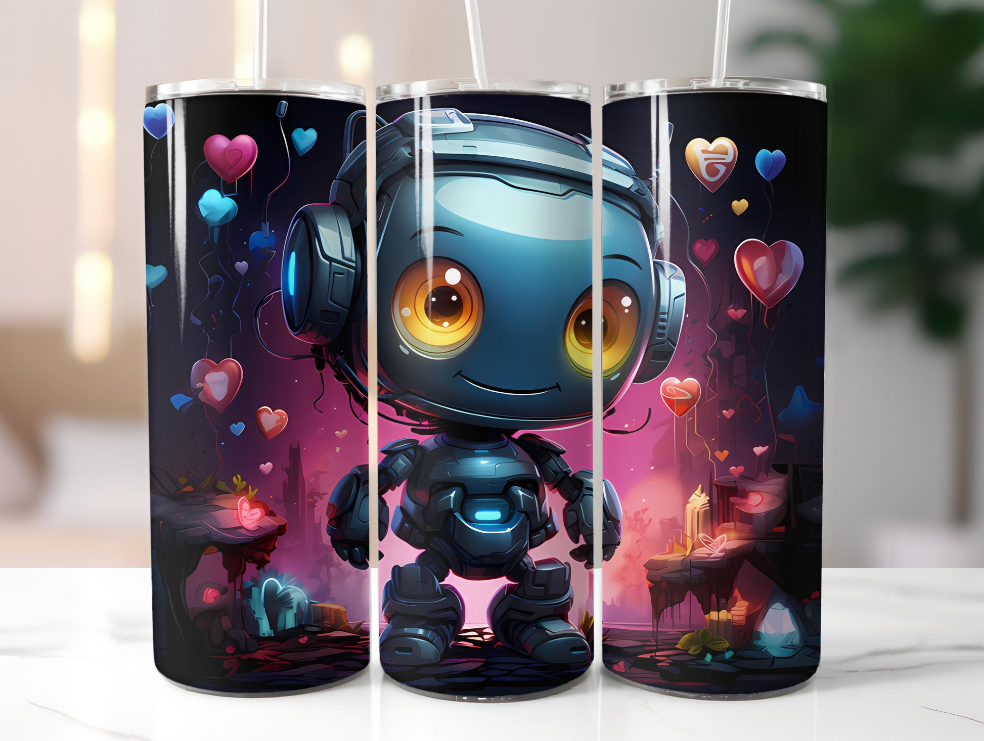 Kawaii Robots 1 Tumbler Wrap - CraftNest